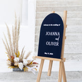 Arch Acrylic Welcome Sign for Wedding